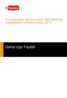 La formazione dei lavoratori nelle strutture ospedaliere - revisione anno 2015