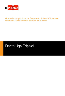 Guida alla compilazione del Documento Unico di Valutazione dei Rischi Interferenti nelle strutture ospedaliere